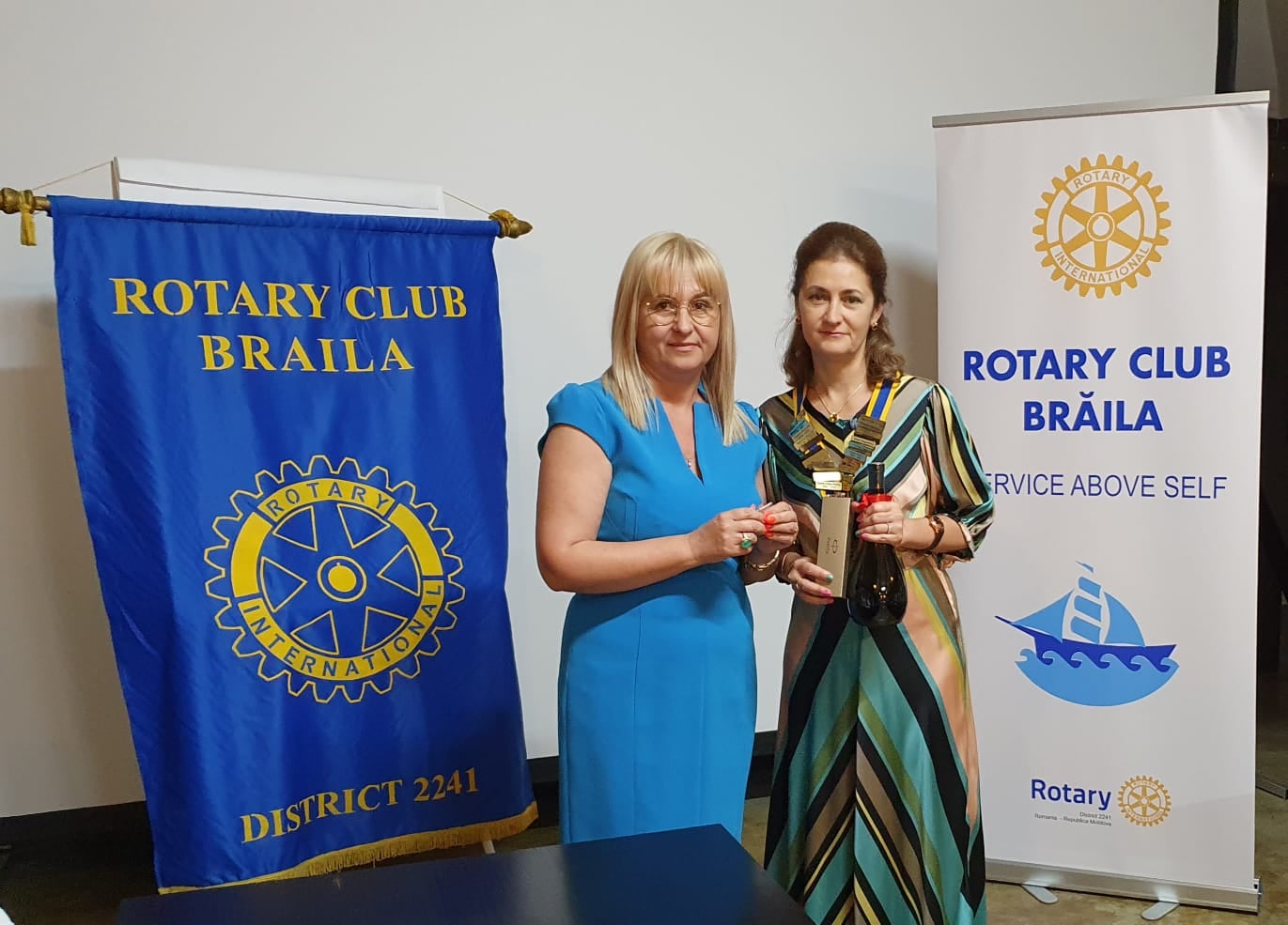 Rotirea  colanului la Clubul Rotary Brăila – 2 iulie 2021